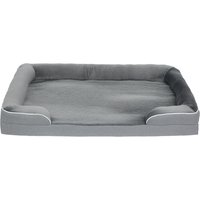 PawHut Dog Sofa Bed, Washable Pet Bed with Removable Cover and Non-Slip Bottom for Small, Medium and Large Dogs, Grey | Aosom Ireland