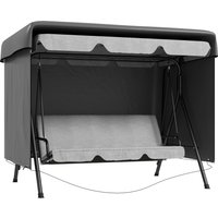 Outsunny Waterproof Swing Bench Cover: Anti-UV Outdoor Furniture Protector, Dark Grey, 215L x 155W x 150Hcm | Aosom Ireland