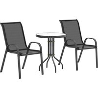 Aosom 34% Rabatt Wetterfestes 3teiliges BistroSet für Balkon und Garten