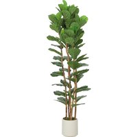 HOMCOM 180cm Artificial Fiddle Leaf Fig Tree - Green | Aosom Ireland