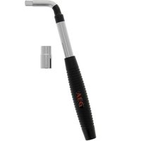 Clé démonte-roue téléscopique douille encliquable réversible 17-19mm - AEG - Longeur repliée : 36cm Longueur déployée : 54,5cm