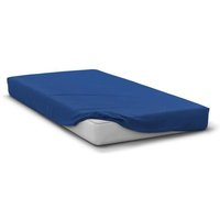 Drap housse - HOME LINGE PASSION - HP71767 - 140 x 190 cm + 30 cm bonnet - Microfibre - 82 g - Bleu