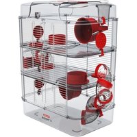 Cage sur 3 étages ZOLUX - Rody3 trio - Pour hamsters, souris et gerbilles - L 41 x p 27 x h 53 cm - Grenadine