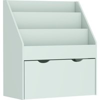 AIYAPLAY Bookcase for Kids with Shelves, Drawer, Bookcase for Bedroom, Playroom, Green