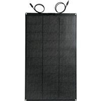 HOMCOM Panneau solaire 100W 18V chargeur solaire portable extérieur avec 2 USB, affichage LCD, étanche IP67