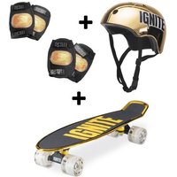 Set glisse urbaine - MONDO - IGNITE Combo Set Tyro - Skateboard et protections - Or