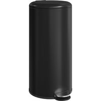 HOMCOM 30L Pedal Bin Trash Can with Lid Foot Pedal Inner Bucket, Soft-Close Function 36 x 30 x 63.5 cm, Black | Aosom Ireland