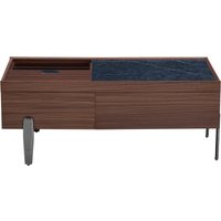 Table basse moderne avec tiroirs et plateau coulissant, grand espace de rangement, 105x50x41,5 cm, Marron