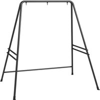 Outsunny Supporto per Amaca e Poltrona a Uovo in Acciaio con Gambe ad A e Agganci Singoli e Doppi, 178x143x180 cm, Nero Aosom Italy