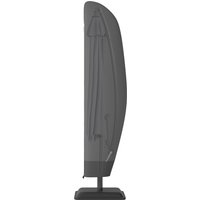 Outsunny Housse Imperméable Noire en Tissu Oxford pour Parasol Déporté avec Zip et Cordon Protection Aosom France