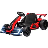 HOMCOM Kart électrique pour enfants moteur 2 x 150W batterie 24 V 120 x 76 x 53,5 cm rouge
