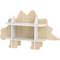 AIYAPLAY Bibliothèque pour enfant rangement livres, étagères pour 3 à 8 ans en bois, MDF blanc, vert Aosom France