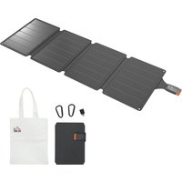 HOMCOM Chargeur solaire pliable 36W panneau solaire portable ports type-C et USB-a imperméable IP67 89,8 x 27,9 x 1 cm gris