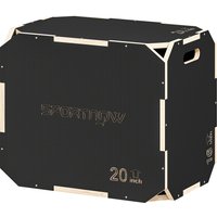 SPORTNOW Boîte pliométrique 3 en 1 en bois pour entraînement au saut antidérapant et sans coins noir