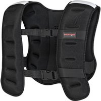 SPORTNOW Gilet lesté 5 kg veste lestée respirant avec sangles réglables et bandes réfléchissantes en sable de fer 43 x 33 cm noir