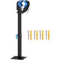 HOMCOM Supporto di riparazione per bici regolabile in altezza, morsetto girevole 360°, carico max. 25 kg, 41-60x13x13cm, nero Aosom Italy