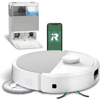 iRobot Roomba Plus 505 Combo + AutoWash - Base Multifonction - Lavage et séchage a l'air Chaud des lingettes - PrecisionVision IA