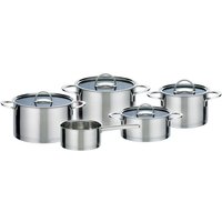 GSW Elegance - Batterie de cuisine 9 pieces en acier inoxydable - Tous feux dont induction