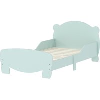 AIYAPLAY Lit enfant 70x140 cm avec barrières de sécurité thème d'ours pour garçons, filles, âgés de 3 à 6 ans, vert
