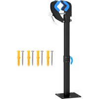 HOMCOM Support de réparation de vélo réglable en hauteur, pince rotative 360°, charge max. 25kg, 41-60x13x13cm, noir