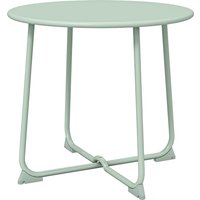 Outsunny Table basse extérieure pour 2 personnes, table de jardin ronde base en X avec structure métal, Ø 50 x 45,5 cm vert foncé