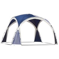 Outsunny 3.5 x 3.5M Camping Gazebo, Outdoor Event Shelter Dome Tent Garden Sun Shelter Patio Spire Arc Pavilion Camp Sun Shade Tent for 6-8 Person, Blue and Grey | Aosom Ireland