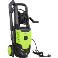 Outsunny 2200W High Pressure Washer, 170 Bar Pressure, 420 L/h Flow, Portable Electric Power Washer Jet Wash Cleaner with Adjustable Nozzle 6M Hose and Hose Reel for Home Patio Car Driveway | Aosom Ireland