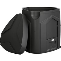 Outsunny Garden Composter Home Rotating Compost Bin, 78x75x78 cm, Black | Aosom Ireland
