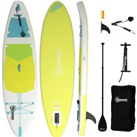 Outsunny Planche de Paddle Gonflable 320 cm, avec surface antidérapante, pagaie en aluminium réglable, aileron, pompe et sac à dos