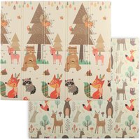 AIYAPLAY Tapis de jeu pour enfant bebe, tapis d'éveil bébé pliable épais réversible en mousse, 196 x 176 x 1,5 cm, multicolore