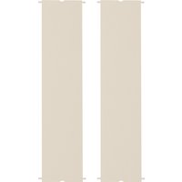 Outsunny Lot de 2 toiles de rechange pergola rétractable 4,9 x 1,2 m pour pergola de 3 x 3 m polyester protection UV kaki clair