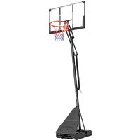 SPORTNOW Panier de Basket Portable pour Extérieur, Réglable 2,45-3,05 m, Panneau Incassable, Réglage à Manivelle