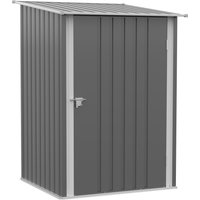 3.3 x 3.4ft Lean To Steel Garden Shed Locking Door
