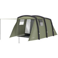 Outsunny Tente Gonflable Tunnel pour 3-6 Personnes avec Vestibule Fenêtres en Mesh et Sac Imperméable Vert Olive