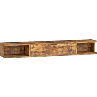 HOMCOM 120 cm Floating TV Unit for TVs up to 50 Inch - Rustic Brown