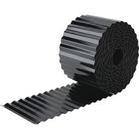 Outsunny Bordure de Jardin Métallique 650x20 cm en Acier Galvanisé Résistante pour Potager Patio Terrasse Gazon Gris foncé