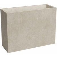 ARTEVASI Jardiniere haute - SYDNEY - Plastique - Creme - 80 cm - 50 L - Dimensions: 79.5x295x68
