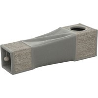 PawHut Tunnel pour chat intérieur jouets pour chats avec balle suspendue entrées multiples en sisal 98 x 30 x 30 cm gris