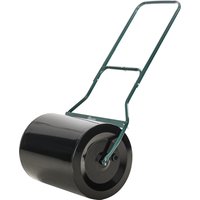 Outsunny Rouleau à gazon, rouleau de jardin 50 cm, remplissable avec 60 L d'eau ou de sable, noir et vert