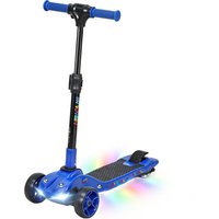 AIYAPLAY Patinete elétrico para crianças 6+ anos, dobrável 3 rodas partida zero, velocidade máxima 8 km/h 64 x 29 x 83 cm azul Aosom Portugal