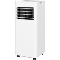 HOMCOM Climatiseur mobile 9000 BTU/H 3 en 1 refroidissement ventilateur déshumidificateur minuterie 24H et télécommande blanc