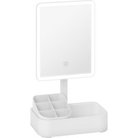 Makeup Mirror Lights Rechargeable Vanity Mirror w Touch Screen 2 Lighting Modes 180° Rotation