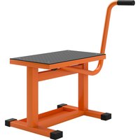 DURHAND Motorradheber aus Metall, max. 150 kg, Motorradheber mit Gummiauflage und Kurbel, 48x34x43 cm, Orange Aosom