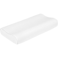 HOMCOM Viskoelastisches Kissen 68x35 cm, Kühlendes Ergonomisches Design, Doppelhöhen-Kissen, Abnehmbarer & Waschbarer Bezug, Nackenstütze, Für Seitenschläfer/Rückenschläfer Aosom