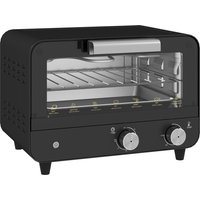 Small Toaster Oven Multifunction Mini Countertop Oven Glass Door Adjustable Temperature Timer