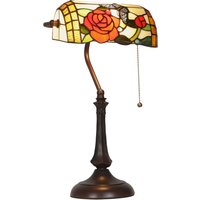 Tiffany Style Butterfly Table Lamp Multi