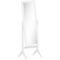 Tall Freestanding Dressing Mirror Bedroom Full Length Mirror Adjustable Angle 148x47cm Aosom UK