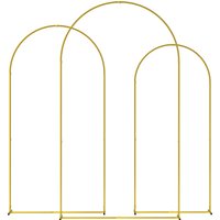 Wedding Arch Frame Set 2.2 2 1.8 m Metal Arch Backdrop Stand Set 3 Birthday Party Graduation Ceremony Tone
