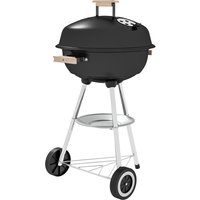 BBQ Grill Grill Portable BBQ Round Kettle Grill Outdoor Heat Control Party Patio Barbecue Aosom UK