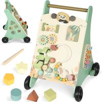 Wooden Walker Push Along Walker Toys Speed Control Xylophone gears Bead Maze